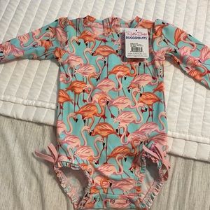 Ruffle Butts Flamingo 18-24mo